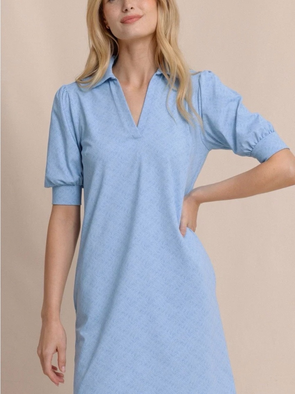 Southern Tide, NWTs cerulean blue performance dress upf 50, cooling size small